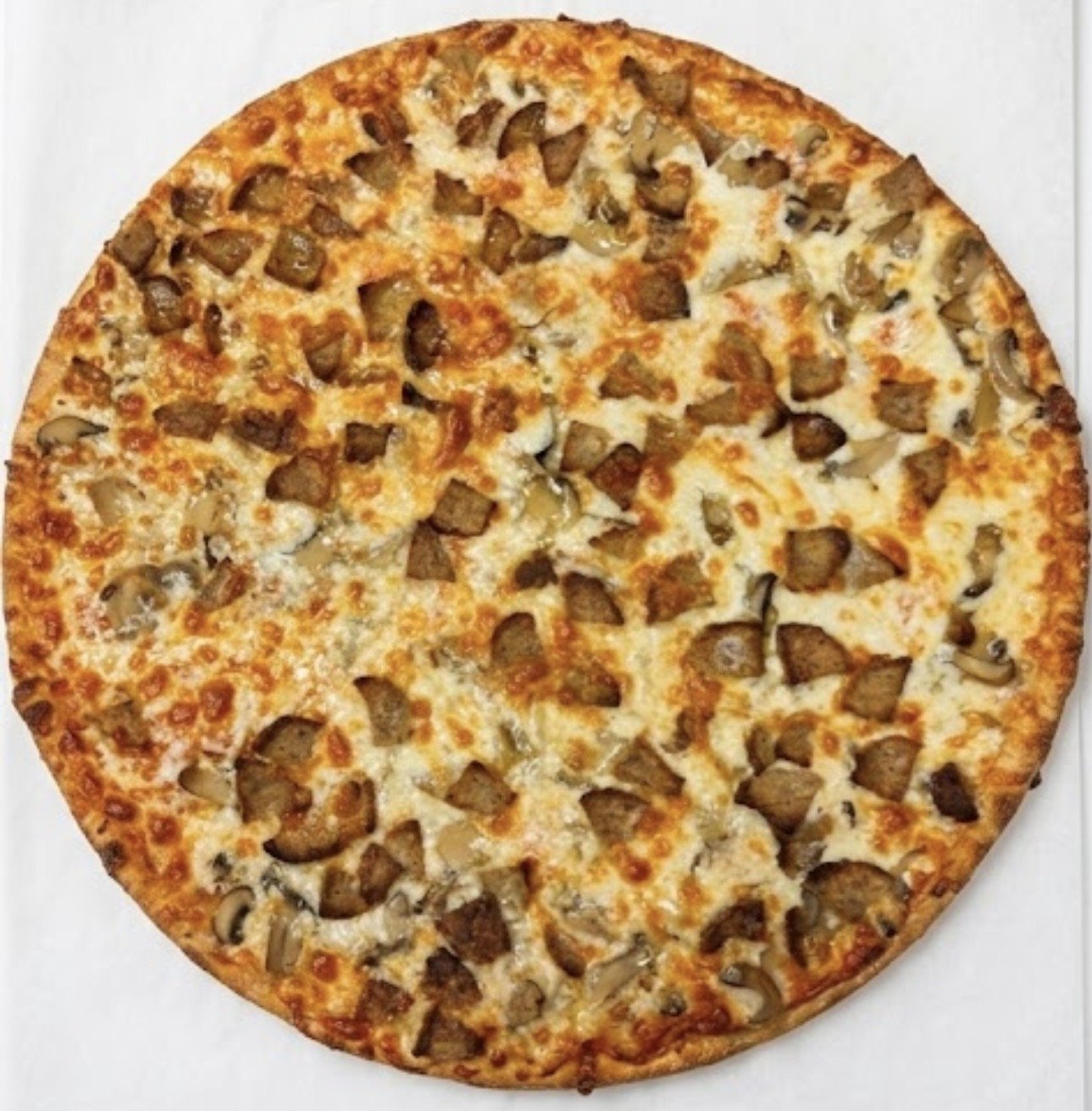 Meatballs pizza.