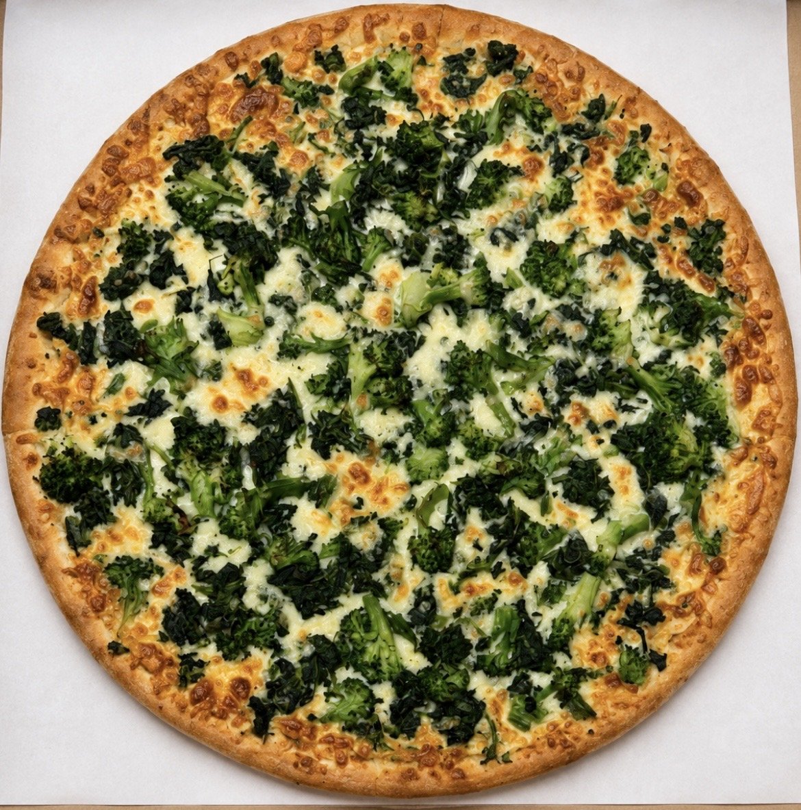 Spinach broccoli and fresh garlic.